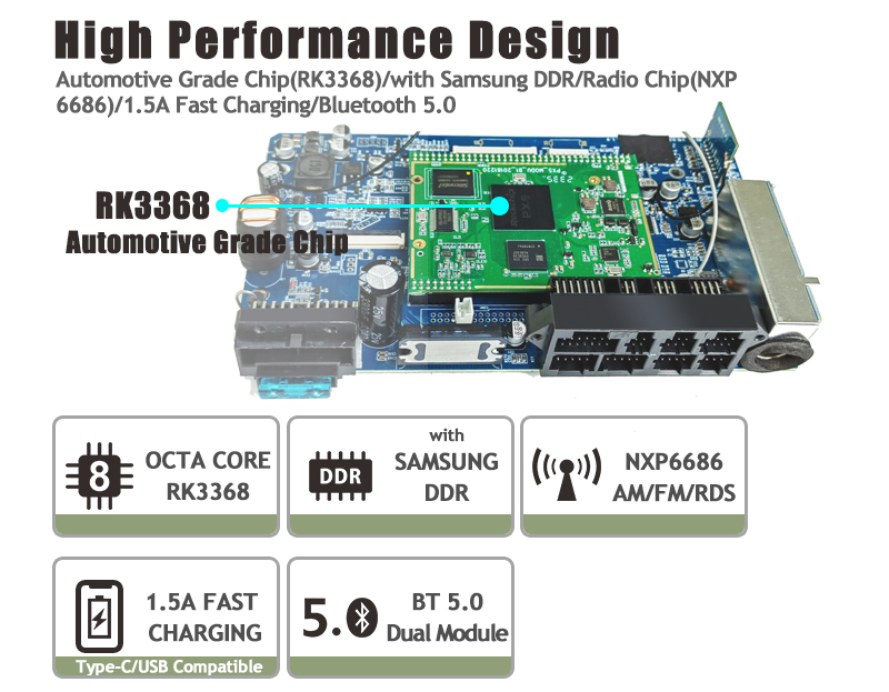 Radio DPM Android y Apple de 7 pulgadas 2 gigas CON BOTONES