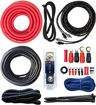 KIT  de Cables para Amplificador 4 AWG Kombat