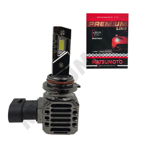 [V3 9012] Set Ampolletas V3 MATSUMOTO con disipador y turbo 6.000 lumenes
